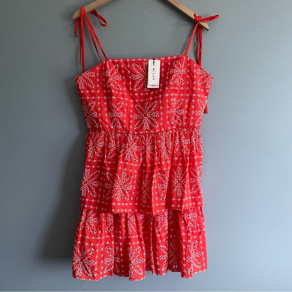 MILLY easton tile eyelet dress - Picture 2 of 5